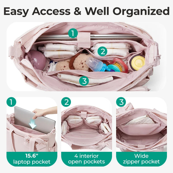 Changing bag organiser with dedicated storage for baby bottles